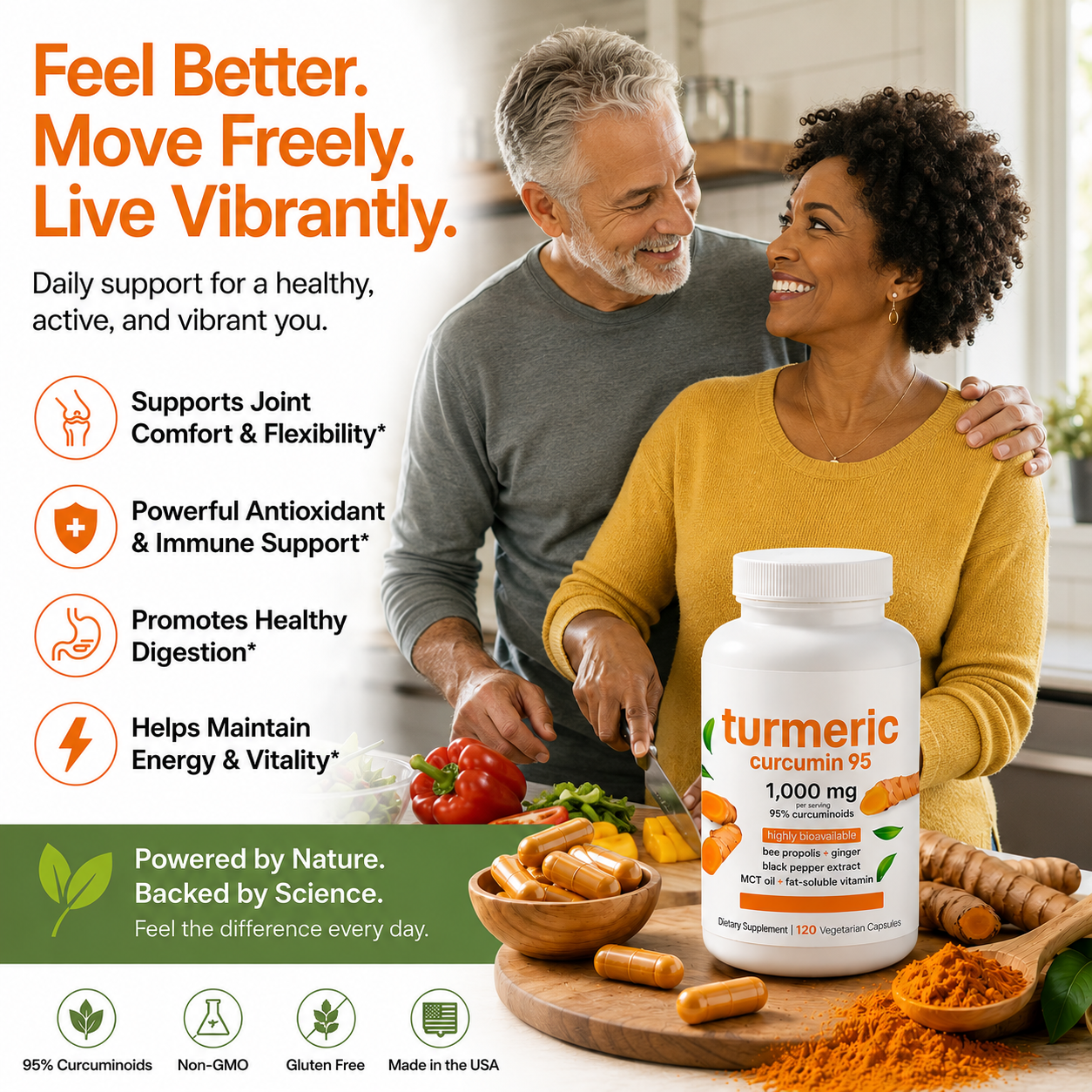 Make Life's Daily Activities Easier with Turmeric Curcumin